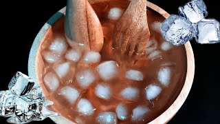 Ice Cube Stirring ASMR 10 Minutes Version  Comforting Water Sounds [upl. by Ahkeber]