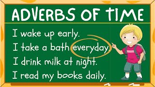 BASIC ENGLISH LESSON 25  ADVERBS OF TIME  GRAMMAR amp READING SKILLS [upl. by Calandria]