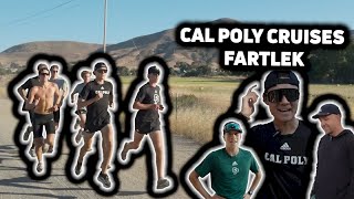 Cal Poly Mens XC Team Runs Early Season Fartlek  Workout Wednesday [upl. by Peer]