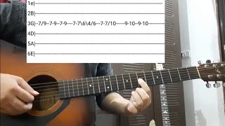 Radha Krishna Theme Guitar Lesson Guitar Tabs [upl. by Sudoeht]