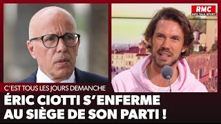 Arnaud Demanche  Éric Ciotti senferme au siège de son parti [upl. by Dredi731]