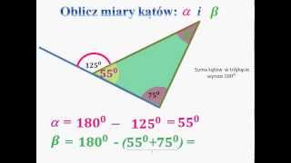 Oblicz miary kątów w trójkacie osotrokątnym [upl. by Alidia361]