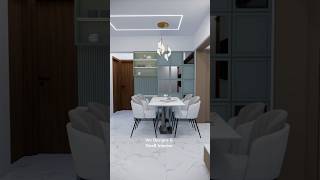 👌🏻❤️ Beautiful Living amp Dining Room Design 🔥 home diy shorts interiordesign [upl. by Lletnahc965]