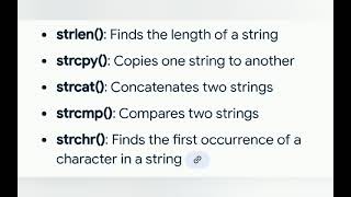 definition of string handling function in c tamil [upl. by Ethelin81]