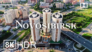 Novosibirsk Russia 🇷🇺 in 8K HDR ULTRA HD 60 FPS Dolby Vision™ Drone Video [upl. by Stokes]