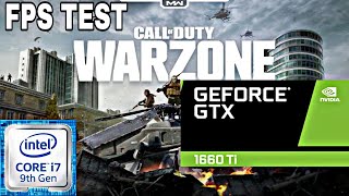 GTX 1660 Ti  i79750H Call of Duty Warzone  laptop  FPS TEST [upl. by Airamesor]