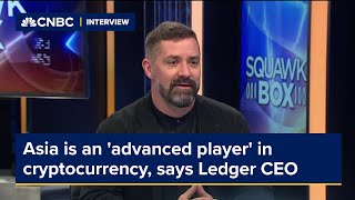 Asia is an advanced player in cryptocurrency says Ledger CEO [upl. by Silirama]