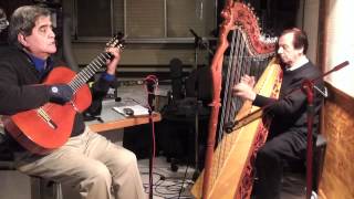 Maria Elena Marta Ramona  Medley with Carlos Amaro amp Antonio Gomez  Dinner Music on the Harp [upl. by Edric356]