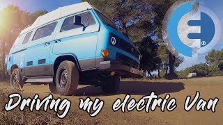 HOW IS IT TO DRIVE AN ELECTRIC CAMPERVAN  1st tests and impressions EVWT 33 [upl. by Hultgren]