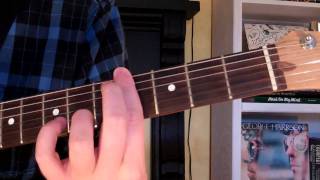 How To Play the Abm7 Chord On Guitar A flat minor seventh 7th [upl. by Depoliti]