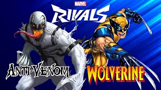 Playing the NEW MARVEL RIVALS as ANTI VENOM and WOLVERINE [upl. by Seeto]