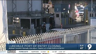 HAPPENING NOW Detours and delays expected at Nogales Port of Entry [upl. by Chevy]