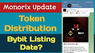 Monorix listing Update  Monoprix token Distribution  Earn Rewards  Monoprix Airdrop update crypto [upl. by Nitsid]