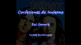 Sui Generis  Confesiones de invierno  Karaoke [upl. by Sundin579]