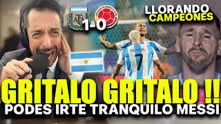 PABLO GIRALT LLORA POR TRIUNFO DE ARGENTINA  AHORA PUEDO M0RIR EN PAZ  GRACIAS MI ARGENTINA [upl. by Paten788]