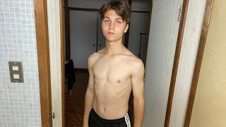 My 1 month body transformation skinny to muscular from 58 to 74 kg [upl. by Howard]