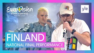 Windows95man  No Rules  Finland 🇫🇮  National Final Performance  Eurovision 2024 [upl. by Phira]