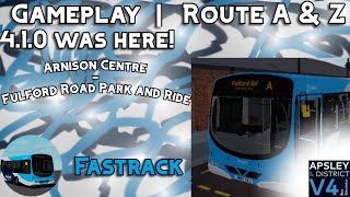 Route A amp Z  Fastrack  Gameplay  Apsley amp District Bus Simulator  Roblox [upl. by Nollid]