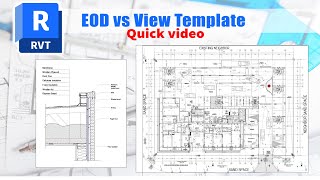 Revit architecture EOD vs View template✅ Quick notes [upl. by Butch387]