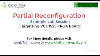 Partial Reconfiguration with Xilinx VIVADO toolAn Example Design [upl. by Neelram377]