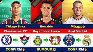 New CONFIRMED and RUMOUR Summer Transfers News 2024 🤪🔥 FT Ronaldo Mbappe Thiago [upl. by Yle866]