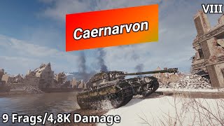 Caernarvon 9 Frags48K Damage  World of Tanks [upl. by Madai]