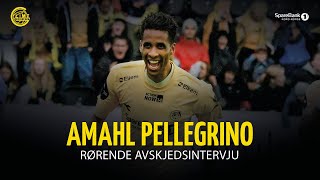 Amahl Pellegrino ferdig i Glimt  Rørende avskjedsintervju [upl. by Yram77]