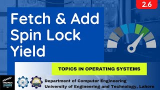 Spin Lock  Fetch and Add in operating system  Urdu  Hindi  Performance  Starvation  Yield [upl. by Tine636]