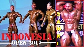 SAHRI IWAN SAMURAI IndonesiaOpen 2017 UTCHotel Semarang Bodybuilding75KG Big10 part 01 [upl. by Olwena413]