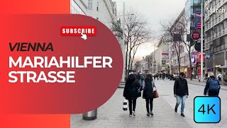 Vienna Austria 🇦🇹 Walking Tour  Mariahilfer Straße  March 2023  4k [upl. by Annis921]