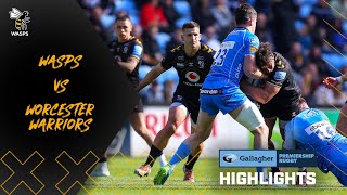 HIGHLIGHTS  Wasps 4112 Worcester [upl. by Leiram]