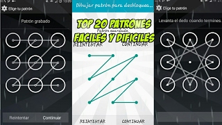 Top 20 Patrones Faciles Y Dificiles Android [upl. by Reace]