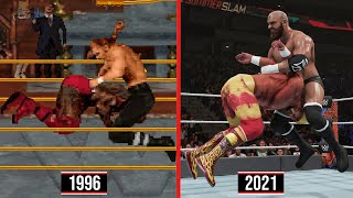 Triple H Evolution in WWE Games [upl. by Anelas]