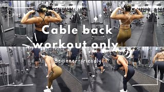 Beginnerfriendly Cable back workout only [upl. by Johnsson]