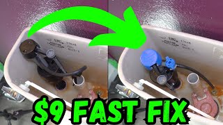 Water Keeps Running REPLACE Toilet Valve ⎸ 2 Minute Tutorial [upl. by Annohsat]