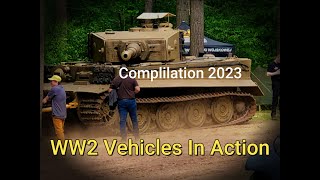 WW2 Vehicles In Action  Militracks 2023 [upl. by Sperry]