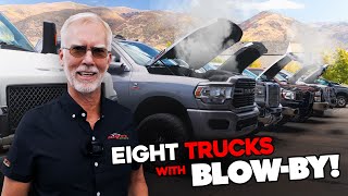 Diesel BlowBy Field Testing on EIGHT Trucks [upl. by Ajroj]