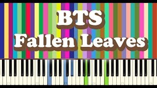 BTS방탄소년단  고엽Fallen Leaves  piano cover [upl. by Ho]