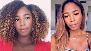 CURLY TO SILKY STRAIGHT HAIR TUTORIAL  SUNKISSEDCURLS [upl. by Delilah]