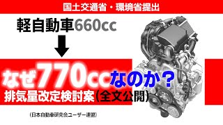 軽自動車770cc改定検討案全文公開 [upl. by Nodyroc]