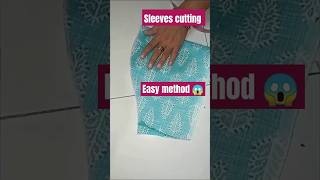 Sleeves cutting 👍baju cutting shorts trending goviral sleeves cuttingandstitching [upl. by Niad264]