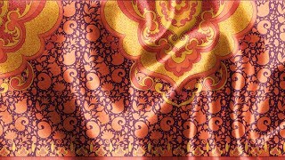 Orange Ornament Fabric pattern design for PatternBank Vector Speedpaint [upl. by Yelsnik]