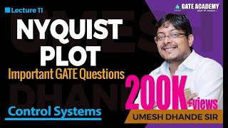 Nyquist Plot  Important GATE Questions  Control Systems [upl. by Assyle]