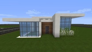 Minecraft modernes Haus Dienstag  fichtenholzweiß bauen  TutorialAnleitung 2016 deutsch [upl. by Faber]