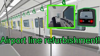 Delta line Airport line train refurbishment in service V155 [upl. by Leisha]