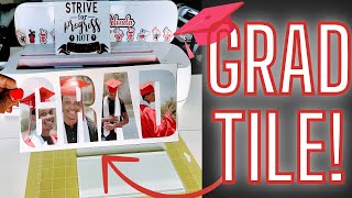 DIY Grad Gift  Easy Cricut Tutorial Transform Photos into Letters printthencut cricut [upl. by Bernstein]