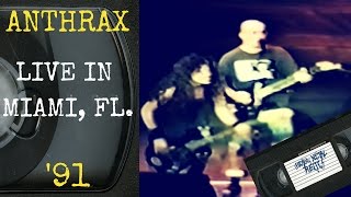 Anthrax Live in Miami Florida July 14 1991 FULL CONCERT [upl. by Enilorac74]