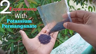 2 Easy Experiments With Potassium Permanganate  KMnO4 [upl. by Buffo]