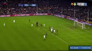 Barcelona vs Real Madrid  Roberto Carlos free kick [upl. by Lletnahs319]