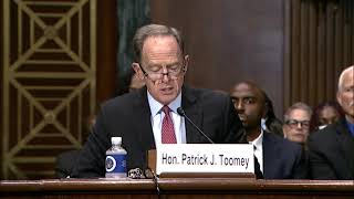 Senator Toomey Introduces Five Pennsylvanians at Senate Judiciary Committee Nomination Hearing [upl. by Gilead553]